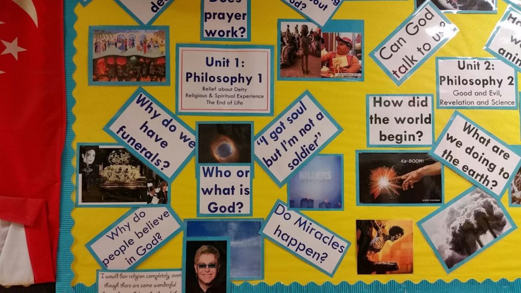 The quality of displays and learning walls such as ‘thinking trees’ and ‘question of the week’